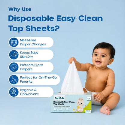 Disposable Easy Clean Top Sheets
